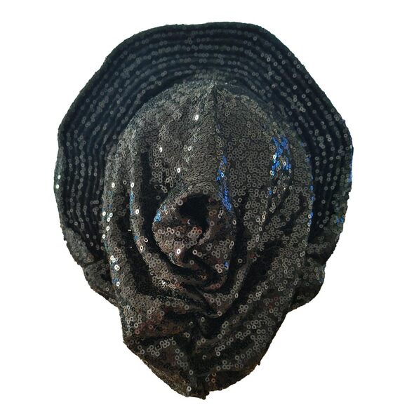 3221 African Headscarf Auto Gele Headties Party Headdress Sequins Shiny main image 5